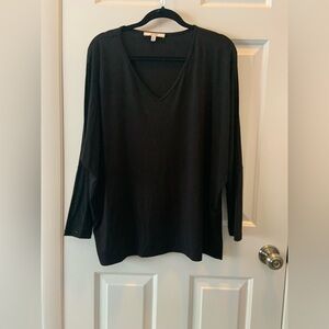 Sympli Black Long Sleeve Top